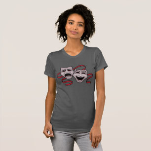 Komedi- och tragediteatern maskerar t shirt