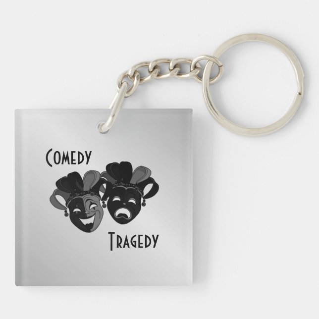 Komedi och Tragedy Theater Masks (Baksidan)