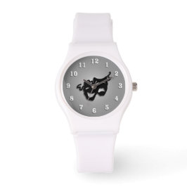 Komedi och Tragedy Theater Masks Armbandsur