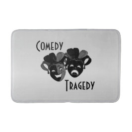 Komedi och Tragedy Theater Masks Badrumsmatta