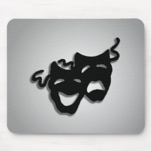 Komedi och Tragedy Theater Masks Musmatta