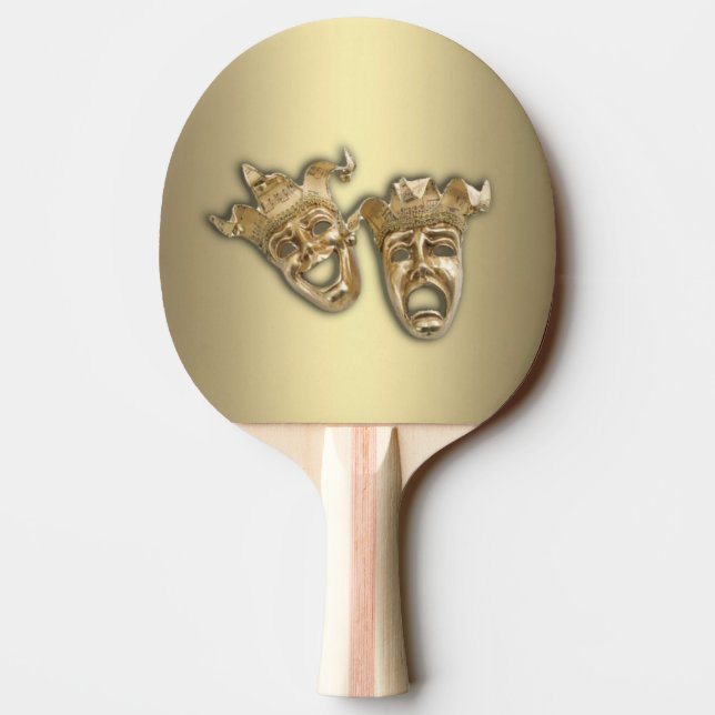 Komedi och Tragedy Theater Pingisracket (Baksidan)
