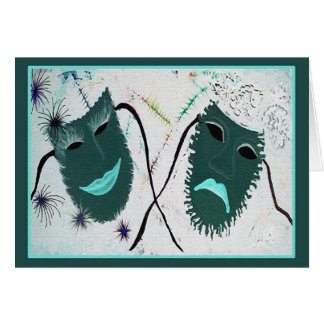 Komedi/tragedi Hälsningskort