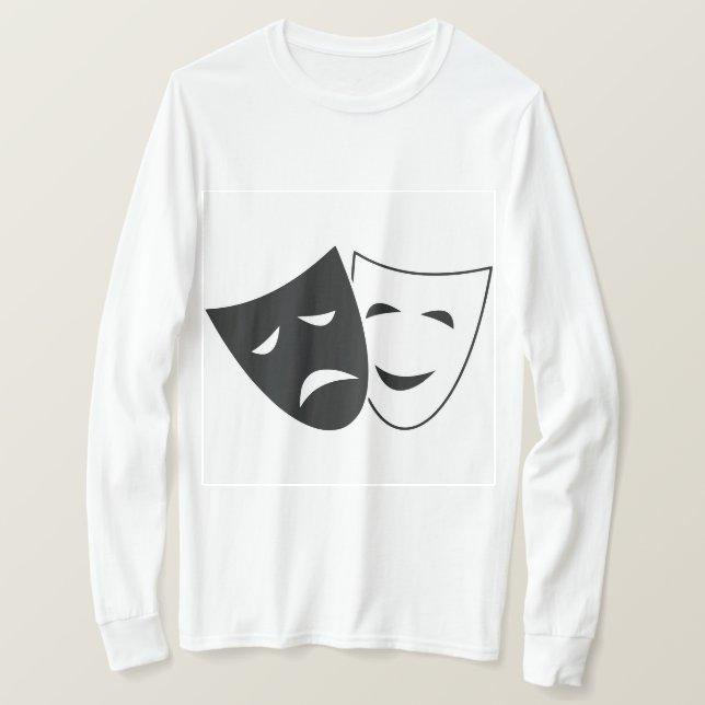 Komedi Tragedi Teatermasker Tröja (Design framsida)