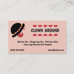 Komedilogotyperclown Visitkort