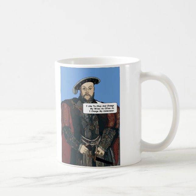 Komedimugg för kung Henry VIII Kaffemugg (Höger)