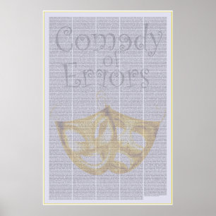 Komedin av fel av Shakespeare Poster