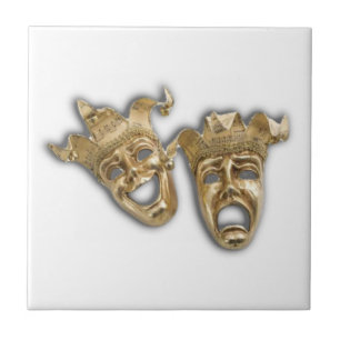 Komedy and Tragedy Mask L Tile Kakelplatta