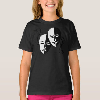 Komedy Tragedy Masks Actor Retro T Shirt