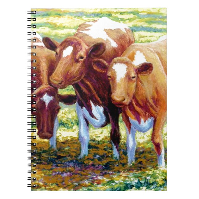 Komejerikon betar in fältmålningbilden anteckningsbok med spiral (Framsidan)