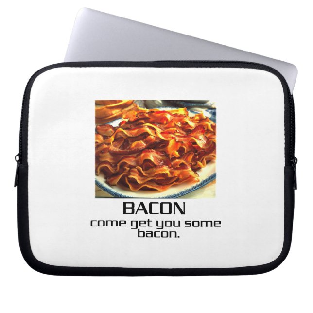 Komen får dig någon baconlaptop sleeve (Framsidan)