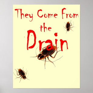 KOMEN FRÅN DRAIN - Flodkrita Poster