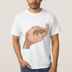 Komen här räcker undertecknar gest t-shirt