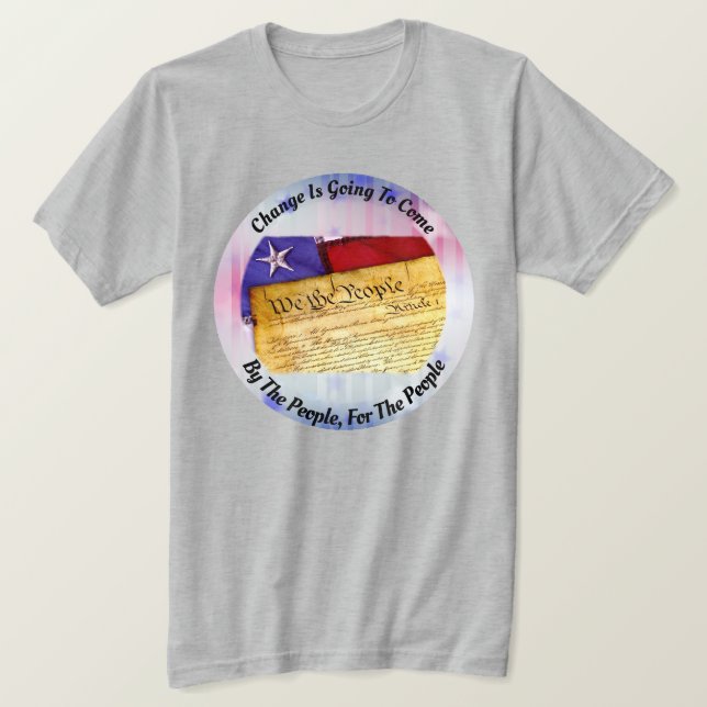 Komen kommer att förändras - av och för människorn t shirt (Design framsida)