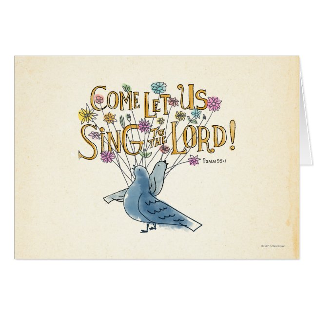 Komen l5At oss sjunga till lorden OBS Kort (Framsidan Horizontal)