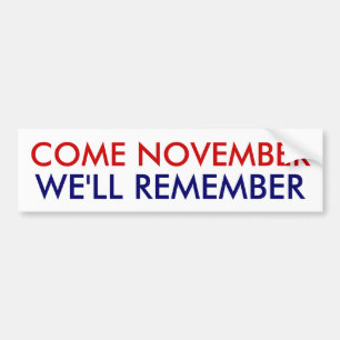 Komen November, ska vi minns! Bildekal