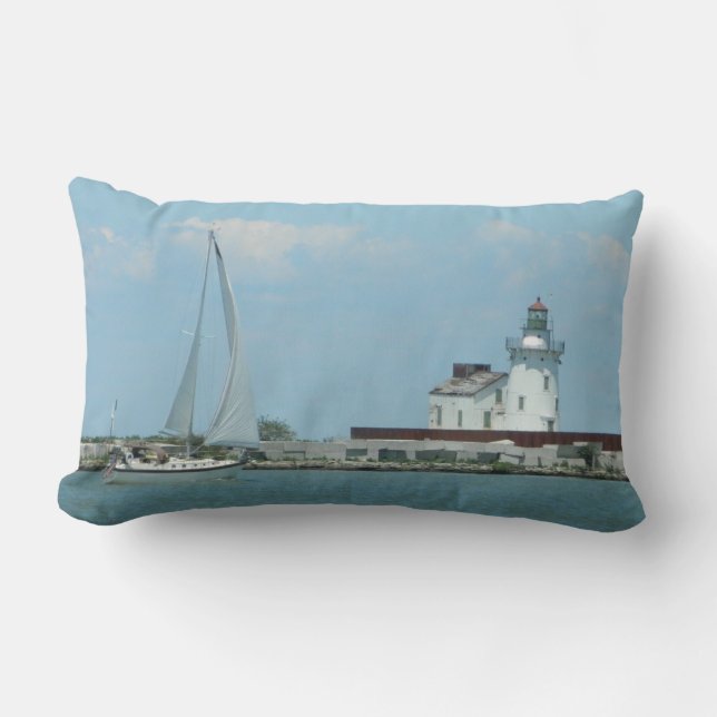 Komen seglar den Away (Cleveland, OH) lumbaren Lumbarkudde (Framsida)