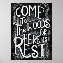 Komen till skogen för här är vila - John Muir