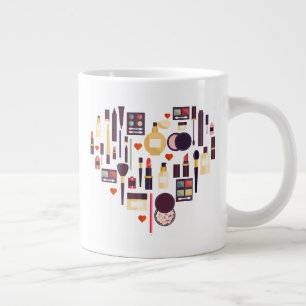 Komestikens hjärta jumbo mugg