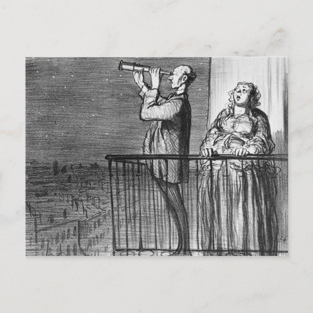 Kometen, Parisiens inkredules Vykort (Framsida)