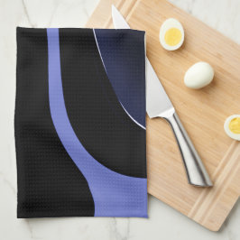 Kometens natt: Abstrakt Blue, Lila & Black Kökshandduk