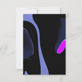 Kometens natt: Abstrakt Blue, Lila & Black Kort