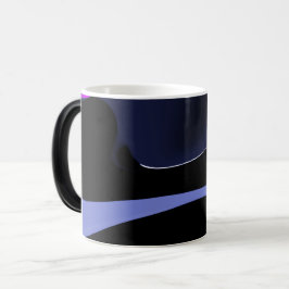 Kometens natt: Abstrakt Blue, Lila & Black Magisk Mugg