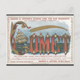 Kometklipparen Seglar Vykort