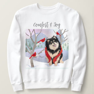 KOMFORT & GLÄDJE -Finsk Lapphund vita skjortor T Shirt