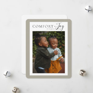 Komfort + Joy Helgdag Photo Card Julkort