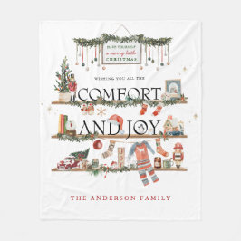 Komfort och glädje | God jul Fleecefilt