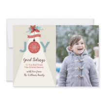 Komfort- och joy Geometric-julfotkort