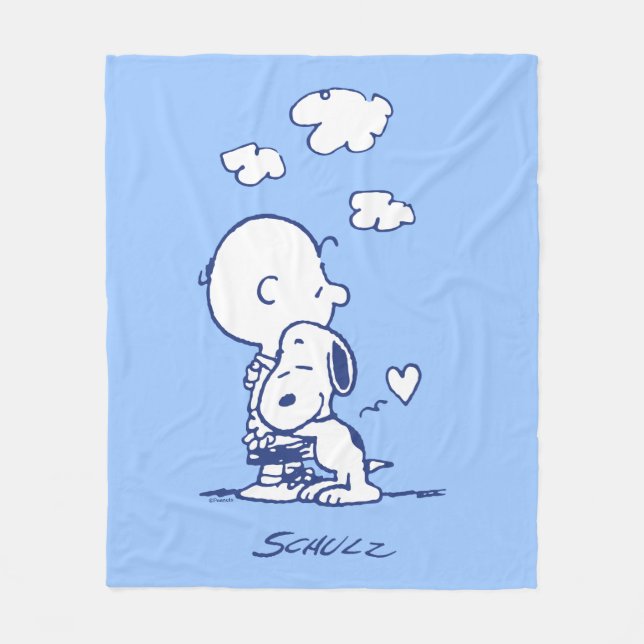 Komfort och säkerhet | Charlie & Snoopy Hug Fleecefilt (Framsidan)