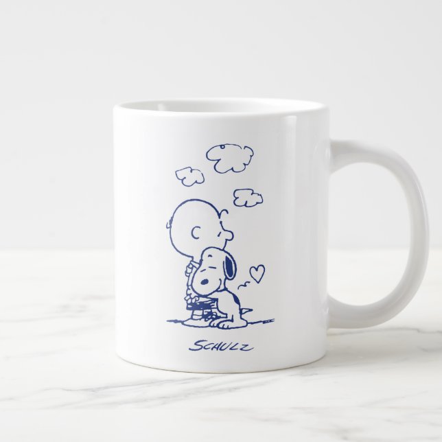Komfort och säkerhet | Charlie & Snoopy Hug Jumbo Mugg (Höger)