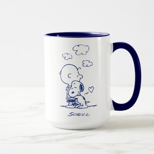 Komfort och säkerhet | Charlie & Snoopy Hug Mugg (Höger)