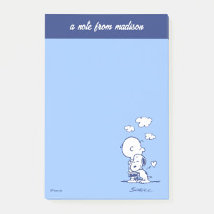 Komfort och säkerhet Charlie & Snoopy Hug Post-it Block
