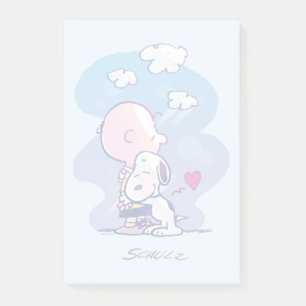 Komfort och säkerhet Charlie & Snoopy Hug Post-it Block