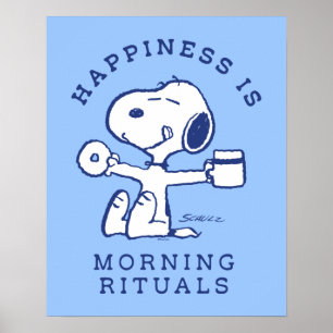 Komfort och säkerhet Lycka är God morgon Rituals Poster