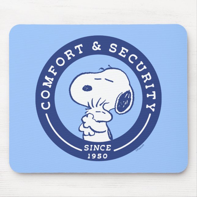 Komfort och säkerhet | Snoopy & Woodstock Hug Musmatta (Framsidan)