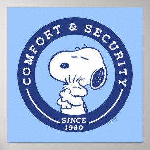 Komfort och säkerhet Snoopy & Woodstock Hug Poster