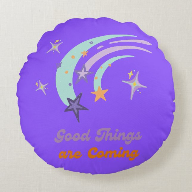 Komfort omdefinierad: Perfektens viloläge Rund Kudde (Framsidan)