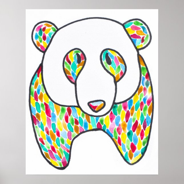 Komfort Panda Poster av Megaflora (Framsidan)