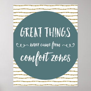 Komfort zonplanerar citationstecken poster