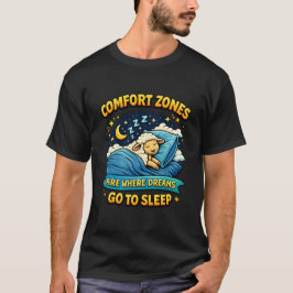Komfortzoner där drömmar sover fårart. t shirt