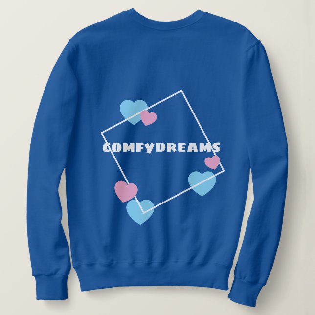 komfydreams hjärtsvettare t shirt (Design baksida)