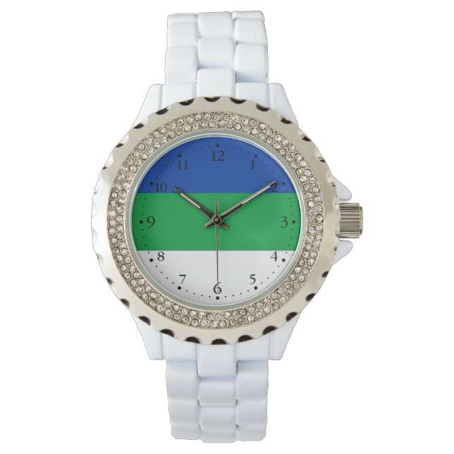 Komi Republic Flagga Armbandsur (Framsida)