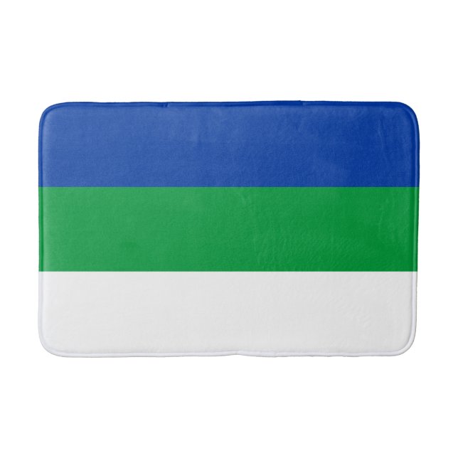 Komi Republic Flagga Badrumsmatta (Framsidan)