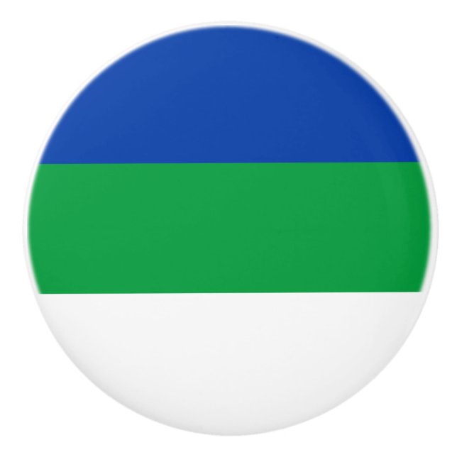 Komi Republic Flagga Knopp (Framsidan)