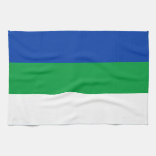 Komi Republic Flagga Kökshandduk