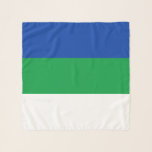 Komi Republic Flagga Sjal<br><div class="desc">Patriotic flagga of Komi Republic.</div>